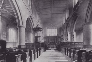 London City Churches: All Hallows, Barking (s/hvitt-bilde) av English Photographer