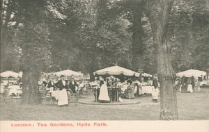 London, Tea Gardens, Hyde Park av English Photographer
