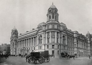 London: War Office, Whitehall (s/hvitt bilde) av English Photographer