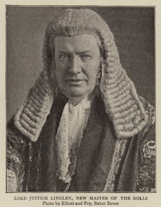 Lord Justice Lindley, New Master of the Rolls av English Photographer