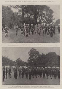 Lord Kitcheners besøk til de indiske troppene på Hampton Court, 22. juli