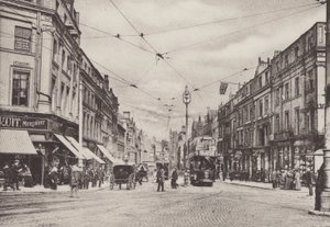 Lord Street, Liverpool (s/hvitt bilde) av English Photographer