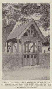 Lych-gate reist ved Dovercourt av dronningen for å minnes mennene som omkom i Walcheren-ekspedisjonen av English Photographer
