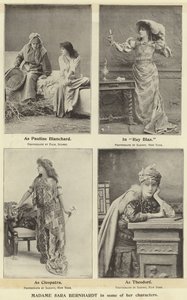 Madame Sara Bernhardt i noen av karakterene hennes