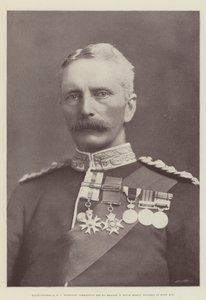 Generalmajor E R P Woodgate, som kommanderte 9. brigade i Sør-Afrika, såret ved Spion Kop