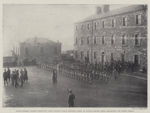 Generalmajor Gosset inspiserer Lord Iveaghs feltsykehusansatte i Dublin før de drar til Sør-Afrika av English Photographer