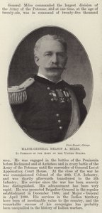 Generalmajor Nelson A Miles, i kommando av Army of the United States av English Photographer