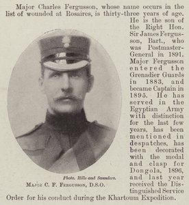 Major C F Fergusson, DSO av English Photographer