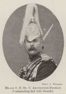Major C F St C Anstruther-Thomson, kommanderende 2nd Life Guards av English Photographer