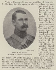 Major ED Brown, tildelt VC for gallanteri ved Geluk av English Photographer