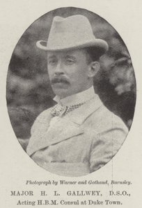 Major H L Gallwey, DSO, fungerende HBM-konsul i Duke Town av English Photographer