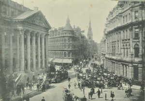 Mappin og Webb, Cheapside, fra Mansion House ser vestover, City of London, 1890 av English Photographer