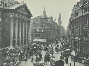 Mappin og Webb, Cheapside, fra Mansion House ser vestover, City of London, 1895 av English Photographer