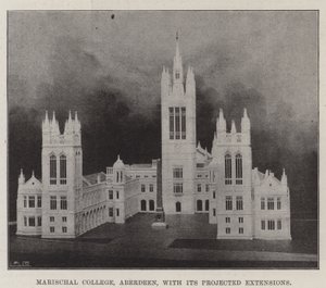 Marischal College, Aberdeen, med sine prosjekterte utvidelser av English Photographer