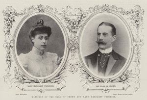 Ekteskap med jarlen av Crewe og Lady Margaret Primrose av English Photographer