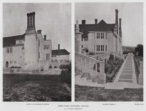 Marsh Court, Hampshire, England (s/hvitt-bilde) av English Photographer