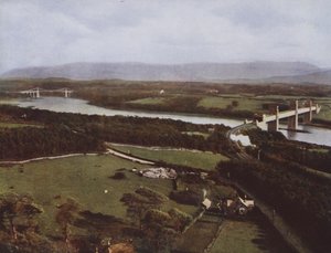 Menai Straits fra Anglesey Column av English Photographer