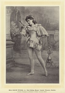 Frøken Edith Wynne, i Red Riding Hood, Gaiety Theatre, Dublin