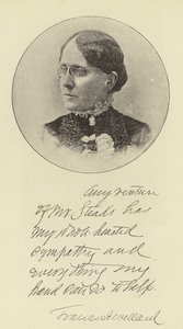 Frøken Frances E Willard av English Photographer