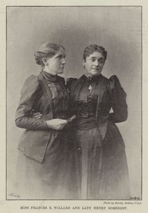 Frøken Frances E Willard og Lady Henry Somerset av English Photographer