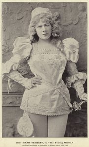 Miss Marie Tempest, i fektemesteren av English Photographer