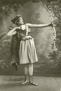 Frøken Marion Gray som Hippolyta (gravyr) av English Photographer