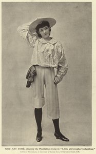 Miss May Yohe, synger Plantation Song i Little Christopher Columbus av English Photographer
