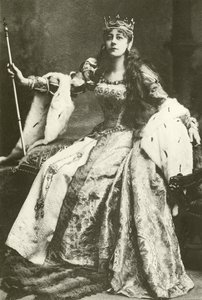 Miss Violet Vanbrugh som Anne Boleyn (gravyr) av English Photographer