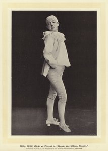Mlle Jane May, som Pierrot i Mons og Mdme Pierrot