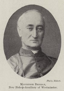 Monsignor Brindle, New Bishop-Auxiliary of Westminster av English Photographer