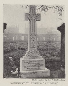 Monument til Burnss Chloris av English Photographer