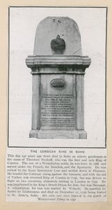 Monument til Theodore, kongen av Korsika av English Photographer