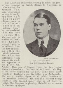 Mr Adelbert Hay, ny amerikansk konsul i Pretoria av English Photographer