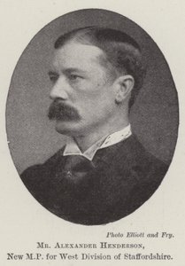 Alexander Henderson, ny MP for West Division of Staffordshire av English Photographer