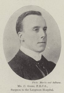 Mr C Gibbs, FRCS, kirurg ved Langman Hospital av English Photographer