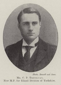 Mr CP Trevelyan, ny MP for Elland Division of Yorkshire av English Photographer