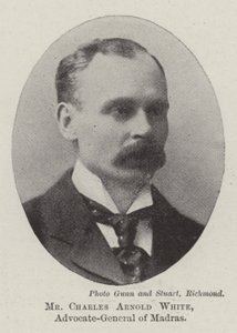 Mr Charles Arnold White, generaladvokat for Madras av English Photographer