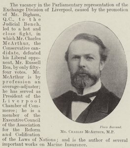 Mr Charles McArthur, MP av English Photographer