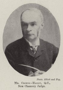 Mr Cozens-Hardy, QC, ny kanslerdommer av English Photographer