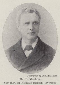 Mr D MacIver, ny MP for Kirkdale Division, Liverpool av English Photographer