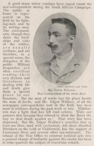 Mr Edgar Wallace, krigskorrespondent for Daily Mail av English Photographer