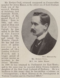 Mr Evelyn Cecil, MP for Aston Manor av English Photographer