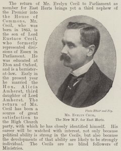 Mr Evelyn Cecil, den nye MP for East Herts av English Photographer