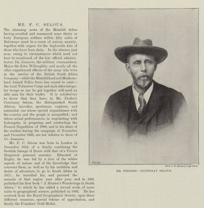 Herr Frederic Courtenay Selous av English Photographer