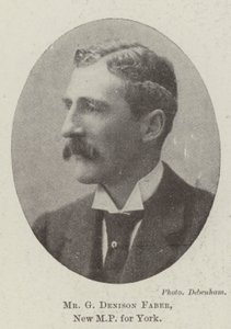 Mr G Denison Faber, ny MP for York av English Photographer