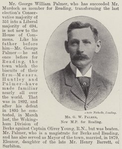 Mr G W Palmer, ny MP for lesing av English Photographer