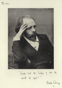 Mr Hall Caine av English Photographer