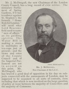 Mr J McDougall, ny styreleder i LCC av English Photographer