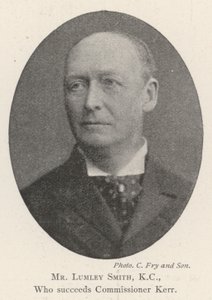 Lumley Smith, KC, som etterfølger kommissær Kerr av English Photographer