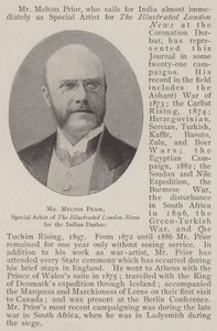 Mr Melton Prior, spesialkunstner av The Illustrated London News for indiske Durbar av English Photographer